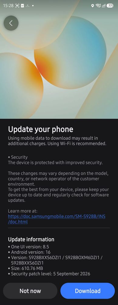 Galaxy S24 September 2026 Patch